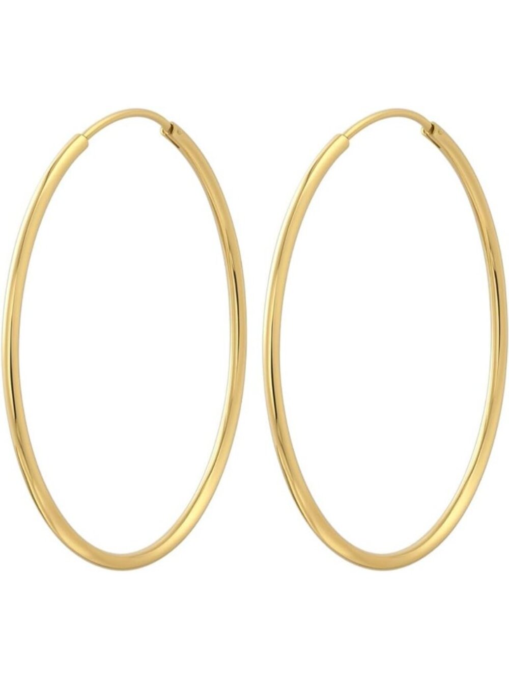 Stunning 14K Gold Oversized Chunky Hoop Earrings for Women - Elegant & Bold